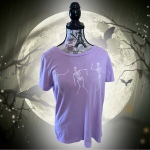Grayson Threads Purple Skeleton Tee